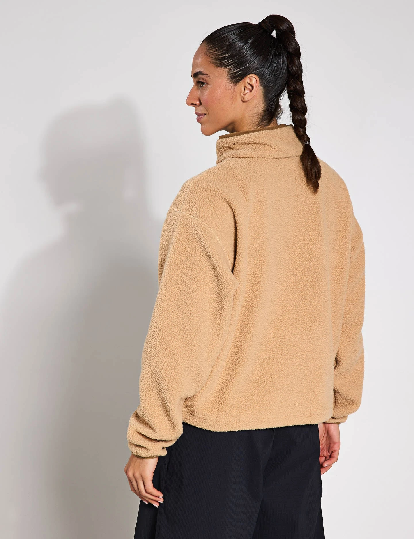 Columbia Helvetia II Cropped Sherpa Half Snap Fleece - Canoe 4 Columbia Helvetia II Cropped Sherpa Half Snap Fleece - Canoe - Image 2