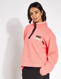 Columbia Helvetia II Cropped Sherpa Half Snap Fleece - Alpenglow