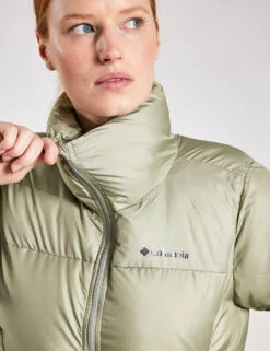 Columbia Puffect Cropped Puffer Jacket - Safari -The Sports Edit Store Columbia PUFFECTTM CROPPED JACKET 2002491 348 Safari 0022