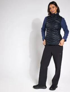 Columbia Powder Pass II Hybrid Puffer Gilet - Black -The Sports Edit Store Columbia Powder Pass II Hybrid Vest WP5236 010 0013