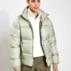 Columbia Puffect II Puffer Jacket - Safari -The Sports Edit Store Columbia Puffect II Full Zip Jacket 2090291 348 Safari 0001