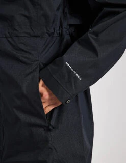 Columbia Weekend Adventure II Long Waterproof Jacket - Black -The Sports Edit Store Columbia Weekend Adventure II Long Shell 2116374010 Black1 2 0032