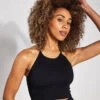 Cropped Run Tank - Black -The Sports Edit Store FP MOVEMENT Cropped Run Tank Black 0009
