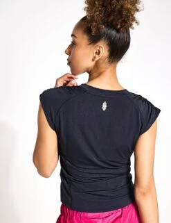 True North Tee - Black -The Sports Edit Store FP Movement free people movement true north tee black OB1776297 BS 0020