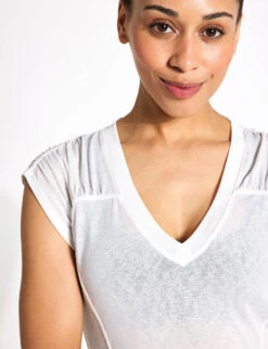 True North Tee - White 8 True North Tee - White -The Sports Edit Store FP Movement free people movement true north tee white OB1776297 WS 0017