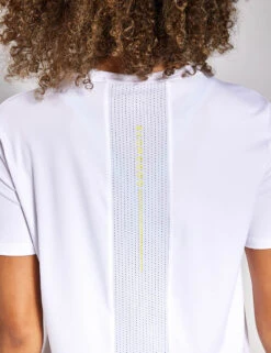 Scoop Neck Mesh Back T-Shirt - White -The Sports Edit Store GOODMOVE Mesh Back Tee T51 5177 WHITE 0016