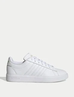 ADIDAS Grand Court 2.0 Shoes - Cloud White/Gold Metallic