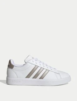 ADIDAS Grand Court 2.0 Shoes - Cloud White/Platinum Metallic
