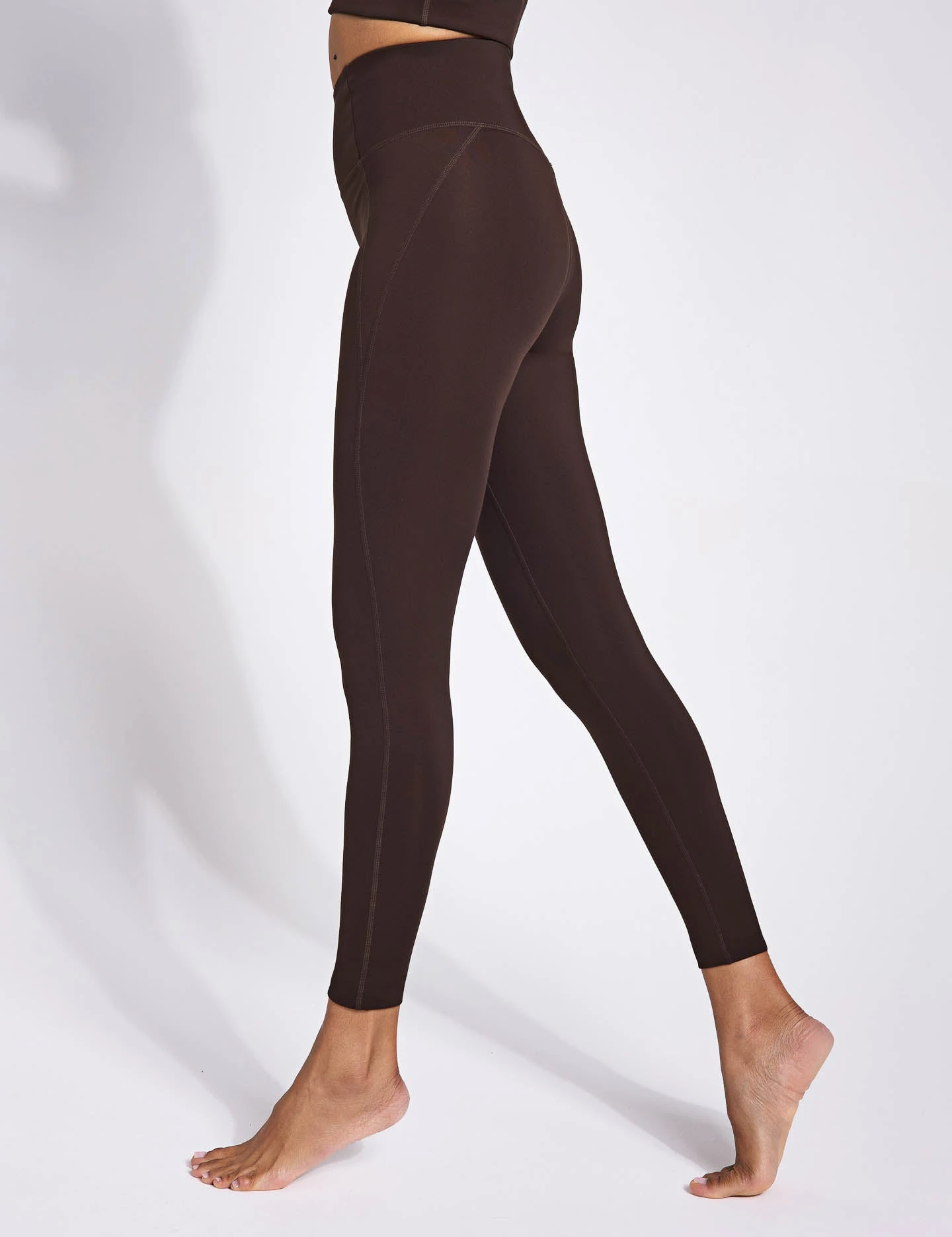Compressive High Waisted Legging - Cocoa Bean 3 Compressive High Waisted Legging - Cocoa Bean