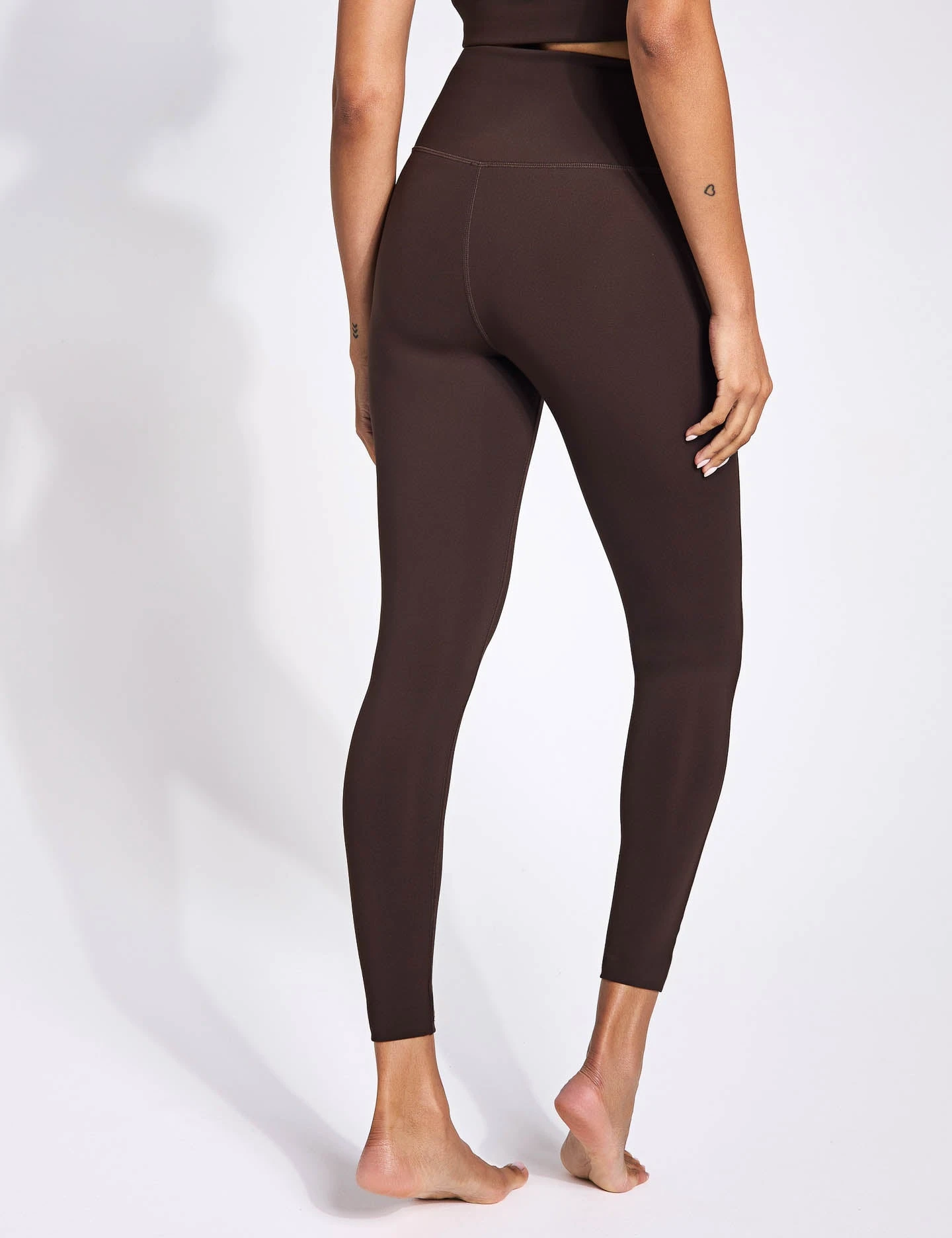 Compressive High Waisted Legging - Cocoa Bean 4 Compressive High Waisted Legging - Cocoa Bean - Image 2