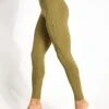 Compressive High Waisted Legging - Artichoke 1 Compressive High Waisted Legging - Artichoke -The Sports Edit Store Girlfriend Collective COMPRESSIVE HIGH RISE LEGGING LONG 4007 LIZ ARTICHOKE 0006
