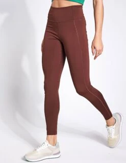 Compressive High Waisted Legging - Earth 9 Compressive High Waisted Legging - Earth -The Sports Edit Store Girlfriend Collective COMPRESSIVE HIGH RISE LEGGING Long 4007 CF EARTH 0007