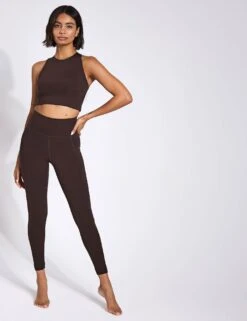 Dylan Bra - Cocoa Bean -The Sports Edit Store Girlfriend Collective DYLAN BRA 1017 COB Cocoa Bean 0027