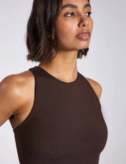 Dylan Bra - Cocoa Bean -The Sports Edit Store Girlfriend Collective DYLAN BRA 1017 COB Cocoa Bean 0062