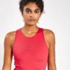 Girlfriend Collective Dylan Bra - Cherry | High-Support Sports Bra -The Sports Edit Store Girlfriend Collective DYLAN BRA 1017 SP Cherry sp 0002