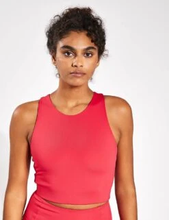 Girlfriend Collective Dylan Bra - Cherry | High-Support Sports Bra