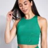 Dylan Bra - Saguaro -The Sports Edit Store Girlfriend Collective DYLAN CROP BRA 1017 CG SAGUARO 0006