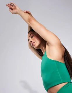 Dylan Bra - Saguaro -The Sports Edit Store Girlfriend Collective DYLAN CROP BRA 1017 CG SAGUARO 0021