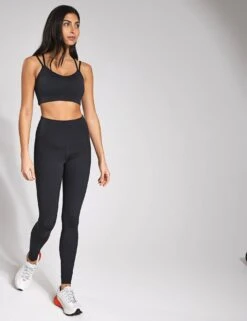 Noah Strappy Bra - Black -The Sports Edit Store Girlfriend Collective Float Noah Strappy Bra 1054 JB Black 0009