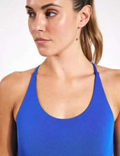 Cleo Bra - Ultramarine 9 Cleo Bra - Ultramarine -The Sports Edit Store Girlfriend Collective Float cleo halter bra 1009 LAB Ultramarine 0031