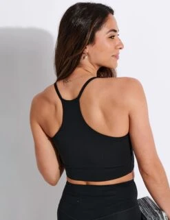 Girlfriend Collective Cleo Bra in Black 8 Girlfriend Collective Cleo Bra in Black -The Sports Edit Store Girlfriend Collective GC CLEO BRA FLOAT 1009 JB BLACK 0023