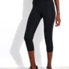 Compressive High Waisted Capri Legging - Black -The Sports Edit Store Girlfriend Collective GC COMPRESSIVE HIGH RISE LEGGING CAPRI 54806 4012 JB BLACK 0007