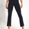 Luxe Split Hem Legging - Black 2 Luxe Split Hem Legging - Black -The Sports Edit Store Girlfriend Collective LUXE SPLIT HEM LEGGING 4076 JB BLACK 0005