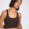 Paloma Bra Classic - Cocoa Bean 2 Paloma Bra Classic - Cocoa Bean -The Sports Edit Store Girlfriend Collective PALOMA BRA 1002 COB Cocoa Bean 0003