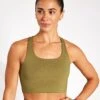 Paloma Bra Classic - Artichoke -The Sports Edit Store Girlfriend Collective PALOMA BRA 1002 LIZ ARTICHOKE 0004