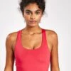 Paloma Classic Cherry Medium Support Racerback Sports Bra -The Sports Edit Store Girlfriend Collective PALOMA BRA 1002 SP Cherry sp 0002