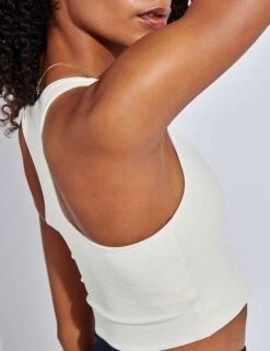 Paloma Bra Classic - Ivory -The Sports Edit Store Girlfriend Collective Paloma Bra Classic 53942 4008 SW Ivory 0017