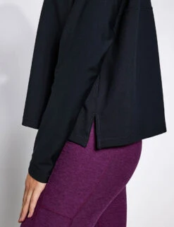 ReSet Long Sleeve Tee - Black -The Sports Edit Store Girlfriend Collective RESET LONG SLEEVE TEE 3024 JB BLACK 0023 9d09ee77 9248 458e a975 8b5e8a1b2b51