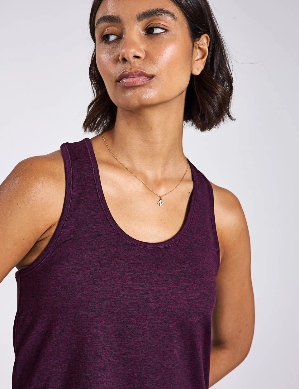 ReSet Relaxed Tank - Plum Heather 5 ReSet Relaxed Tank - Plum Heather - Image 3