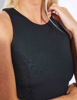 RIB Dylan Bra - Black -The Sports Edit Store Girlfriend Collective RIB DYLAN BRA Classic 1029 JB BLACK 0029