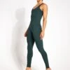 Scoop Unitard - Moss -The Sports Edit Store Girlfriend Collective SCOOP BACK UNITARD LONG 6026 GG MOSS 0032