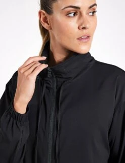 Sideline Full-Zip Windbreaker - Black -The Sports Edit Store Girlfriend Collective Sideline Windbreaker Full Zip 6007 JB BLACK 0028
