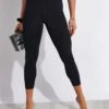 Compressive High Waisted 7/8 Legging - Black -The Sports Edit Store Girlfriend Compressive Legging 7 8 Black 0010