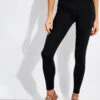 High Waisted Pocket Legging - Black -The Sports Edit Store Girlfriend POCKET LEGGING HIGH RISE Long 4016 JB BLACK 0002