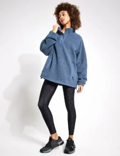 Borg Funnel Neck Fleece - Dark Airforce 11 Borg Funnel Neck Fleece - Dark Airforce -The Sports Edit Store Goodmove BORG POP OVER 6451A DA DARK AIRFORCE 0006