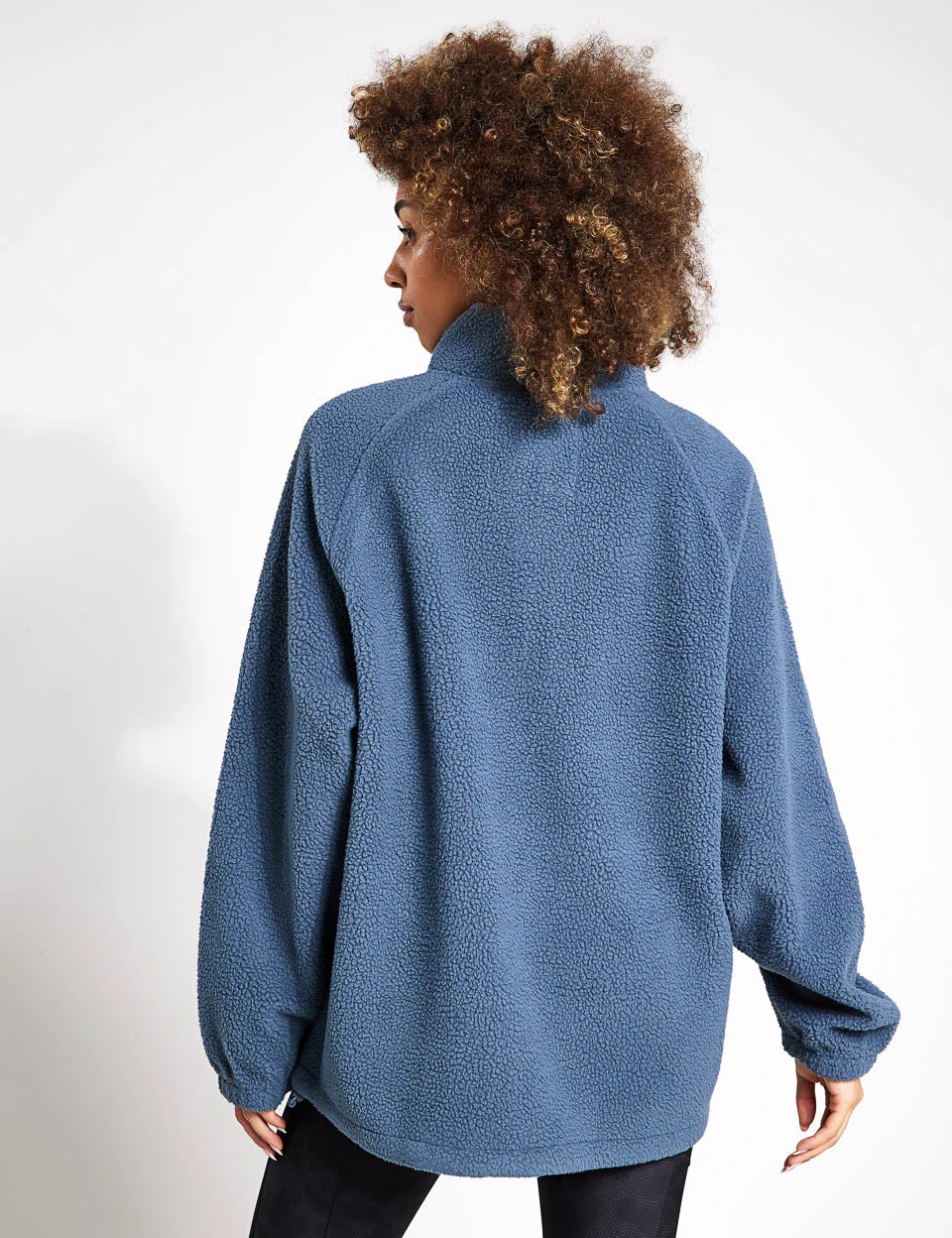 Borg Funnel Neck Fleece - Dark Airforce 4 Borg Funnel Neck Fleece - Dark Airforce - Image 2