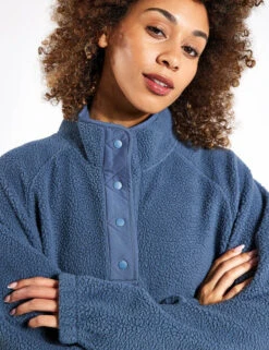 Borg Funnel Neck Fleece - Dark Airforce 9 Borg Funnel Neck Fleece - Dark Airforce -The Sports Edit Store Goodmove BORG POP OVER 6451A DA DARK AIRFORCE 0018