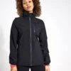 Waterproof Zip Up Hooded Jacket - Black