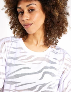 Lightweight Scoop Neck Relaxed T-Shirt - White -The Sports Edit Store Goodmove CONVERTIBLE WALKING TROUSER 5943 BLA 0005