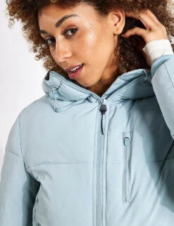 Stormwear Hooded Cropped Puffer - Light Mint 8 Stormwear Hooded Cropped Puffer - Light Mint -The Sports Edit Store Goodmove CROP PUFFER JACKET 5829 LIGHT MINT 0024