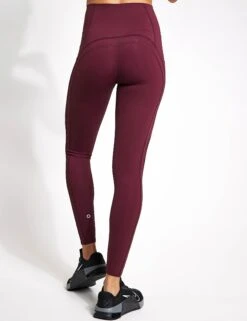 Go Perform Sculpting Gym Leggings - Burgundy 9 Go Perform Sculpting Gym Leggings - Burgundy -The Sports Edit Store Goodmove GO PERFORM CONTOUR LEGGING 5344A BU BURGUNDY 0026