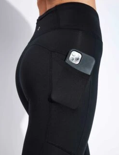 Go Move High Waisted Gym Leggings - Black -The Sports Edit Store Goodmove Go Move High Waisted Gym Leggings T516545 Black 0004