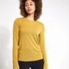 Merinotec Crew Neck Walking Top - Dark Ochre -The Sports Edit Store Goodmove MERINOTEC ROUND NECK HIKE TOP 5939 DO DARK OCHRE 0007