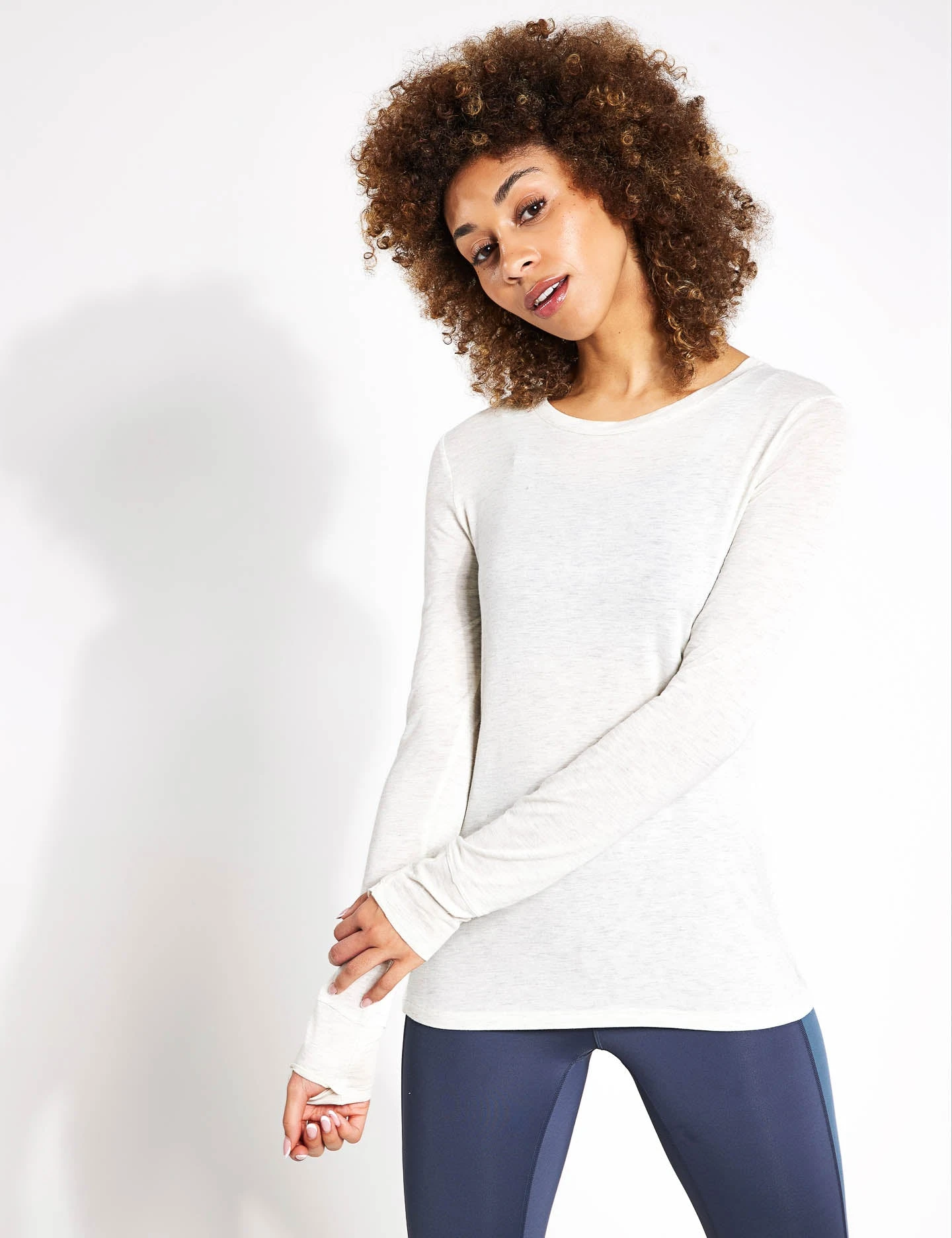 Merinotec Crew Neck Walking Top - Ivory 3 Merinotec Crew Neck Walking Top - Ivory