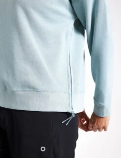 Cotton Rich Mesh Panel Sweatshirt - Light Mint -The Sports Edit Store Goodmove MESH PANEL SWEATSHIRT 5945 LM LIGHT MINT 0004