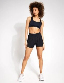 Layered Stormwear Shorts - Black -The Sports Edit Store Goodmove NEW DOUBLE LAYER SHORT 5983 BLA 0003